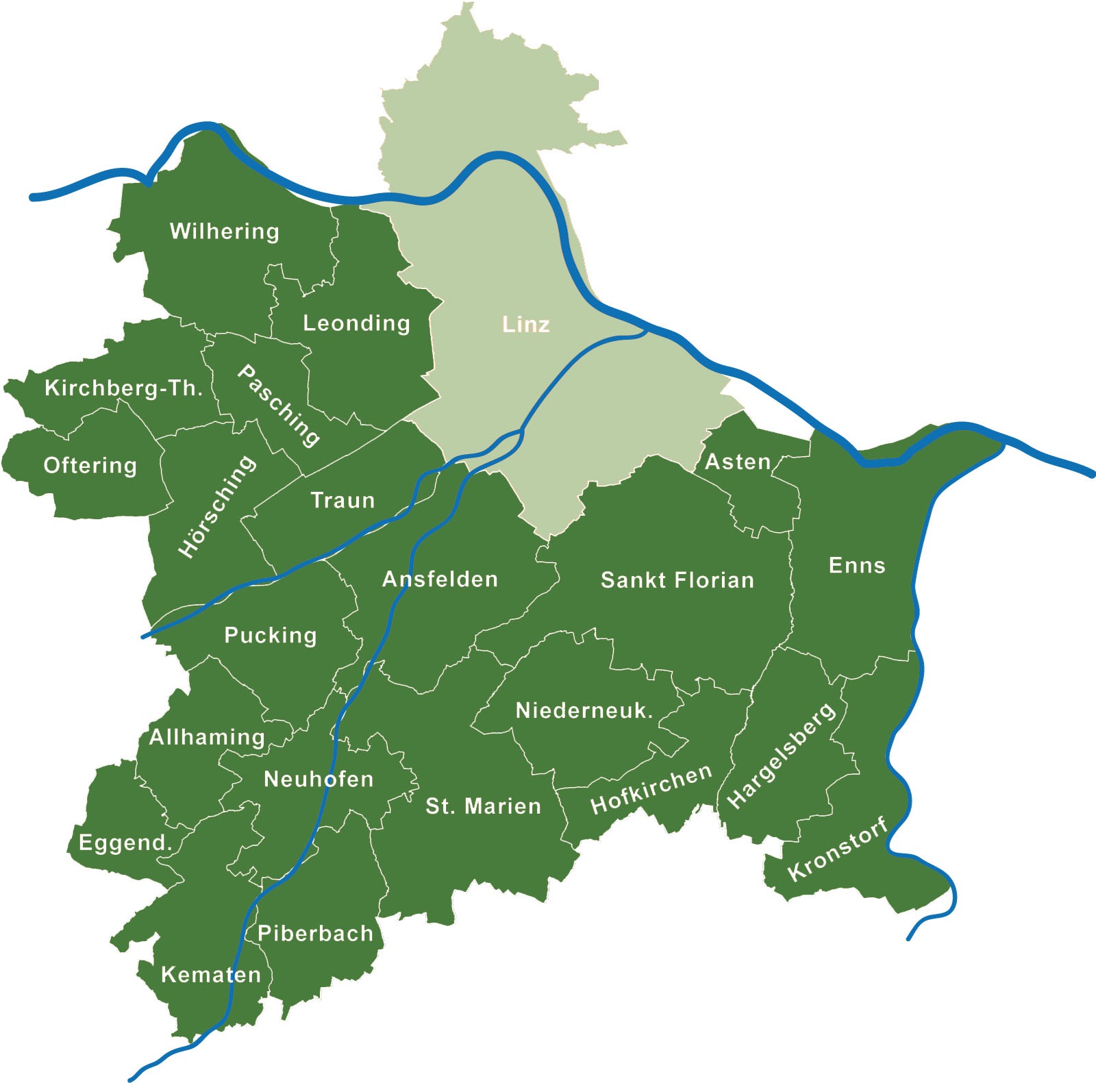 LEADER-Regionen Linz-Land